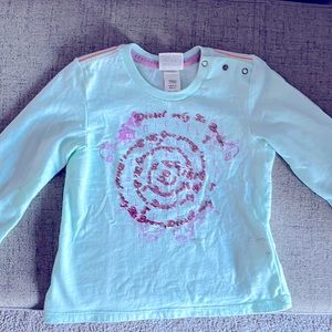 Diesel long sleeved top. Girls 24M